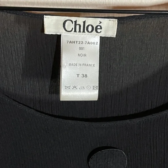 Chloé SS 2006 Silk Phoebe Philo Blouse Black RTW vintage - Picture 4 of 10